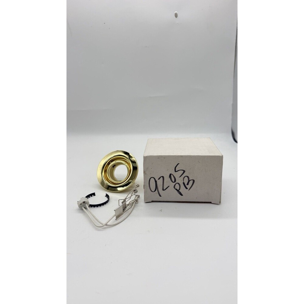 MR16 Low Voltage Recessed Adjustable Eyeball Trim Polished Brass GU5.3